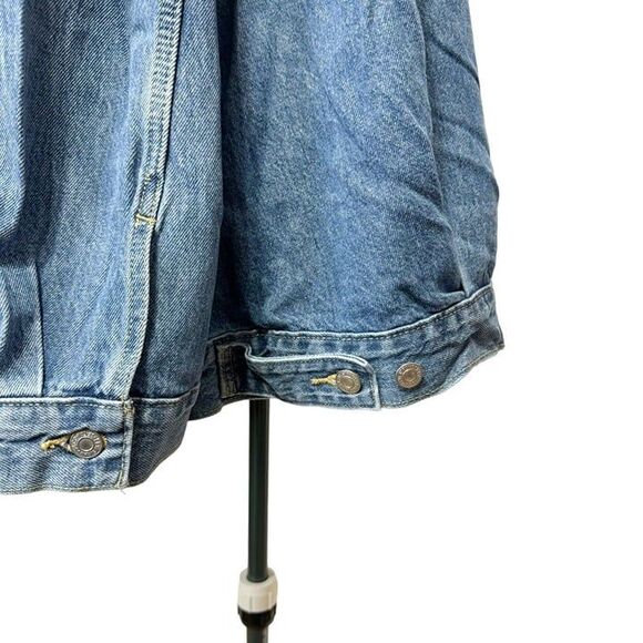 Levi's NWT Sz 3X Light Indigo Plus How About It Baggy DenimTrucker Jean Jacket - Picture 11 of 14